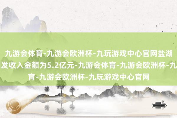 九游会体育-九游会欧洲杯-九玩游戏中心官网盐湖提锂名堂累计阐发收入金额为5.2亿元-九游会体育-九游会欧洲杯-九玩游戏中心官网