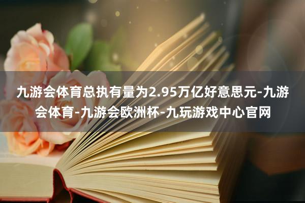 九游会体育总执有量为2.95万亿好意思元-九游会体育-九游会欧洲杯-九玩游戏中心官网