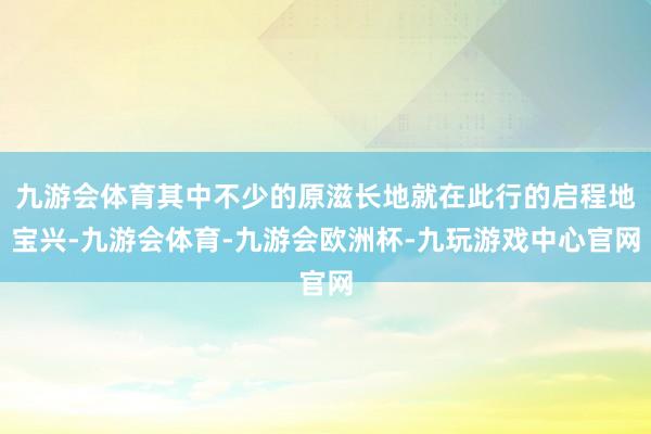 九游会体育其中不少的原滋长地就在此行的启程地宝兴-九游会体育-九游会欧洲杯-九玩游戏中心官网