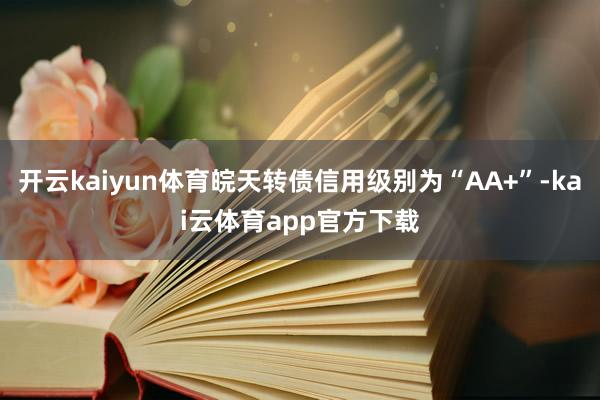 开云kaiyun体育皖天转债信用级别为“AA+”-kai云体育app官方下载